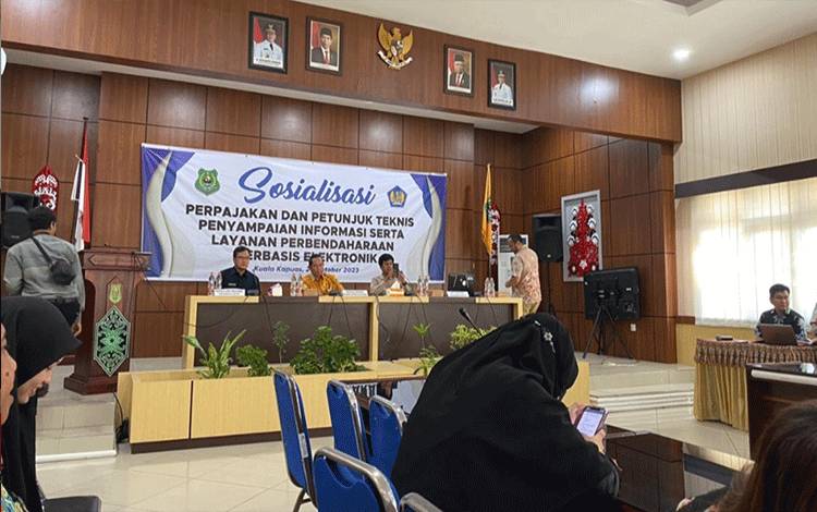 BPKAD Kapuas Sosialisasikan Perpajakan dan Juknis Penyampaian Informasi Layanan Perbendaharaan Berbasis Elektronik