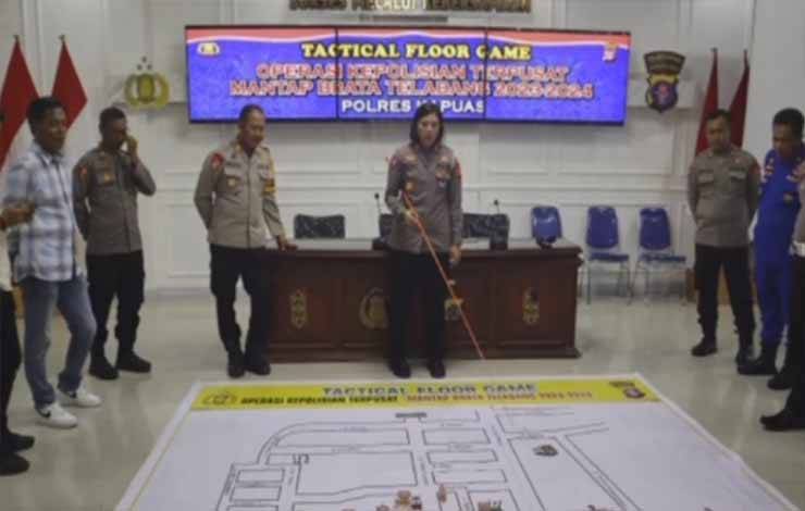 Polres Kapuas Gelar TFG Siapkan Pengamanan Pemilu Serentak 2024