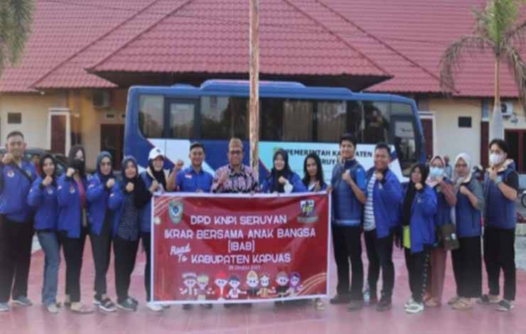 Rombongan DPD KNPI Seruyan Dilepas Ikuti IBAB di Kapuas