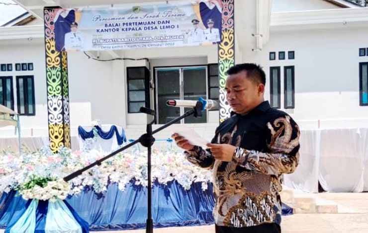 Kantor Desa Lemo I Bisa Difungsikan untuk Pelayanan kepada Masyarakat