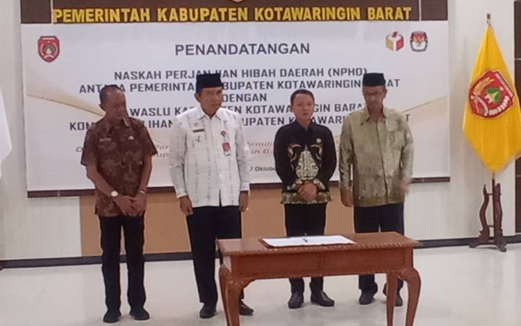 Pemkab Kobar Salurkan Dana Rp49 Miliar Lebih ke Bawaslu dan KPU
