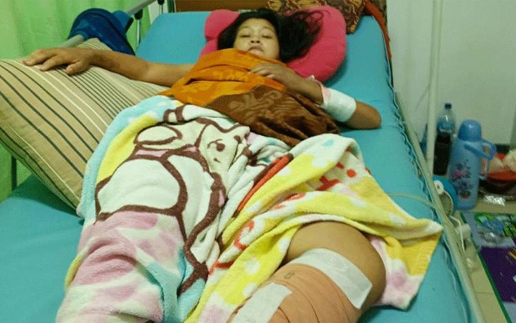 Pengidap Diabetes Kronis Sry Yani Telah Ditangani Pemko Palangka Raya