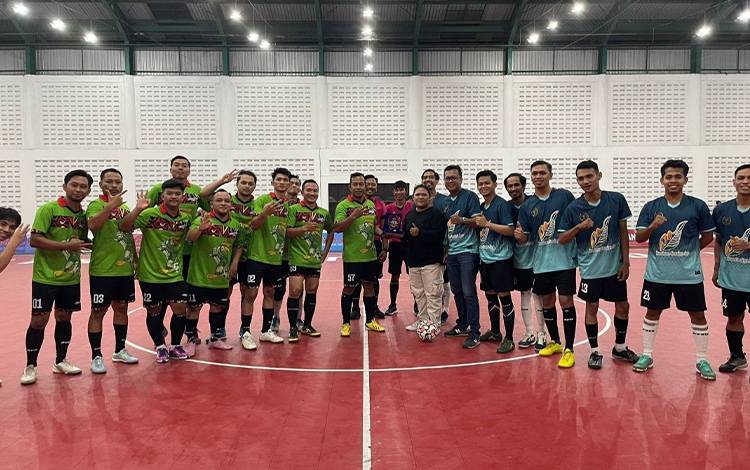 Laga Exhibition PWI Kotim kontra Pelanduk FC Berakhir Imbang?