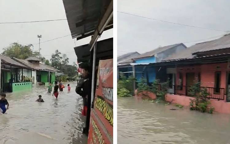 Banjir melanda Perum BTN Bougenville Pangkalan Bun. Banjir ini sempat berlangsung selama 2 jam lebih.