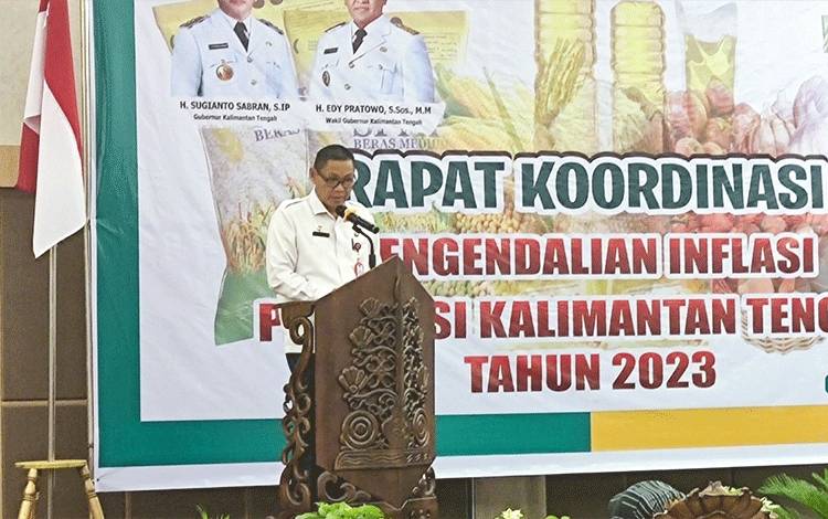 Yuas Elko Akui Inflasi Kalteng Dipengaruhi Bahan Makanan Strategis