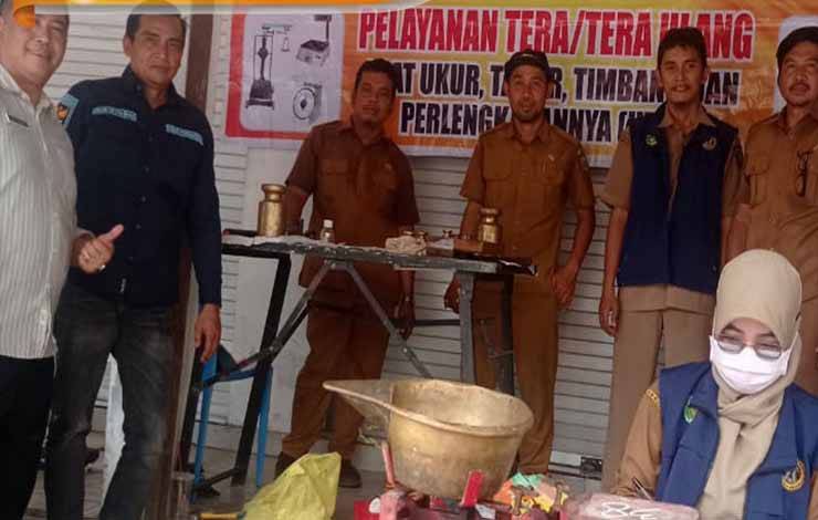 Timbangan Pedagang di Pasar Tangkiling Dipastikan Sesuai Standar