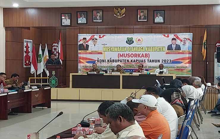 Musorkab KONI Kapuas Resmi Digelar, Pilih Ketua Umum Periode 2023 - 2027