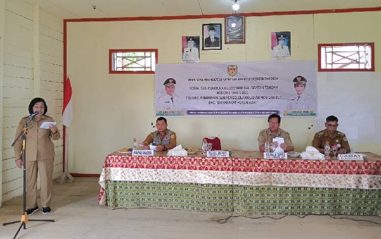 Pemkab Gunung Mas Berkomitmen Dukung Implementasi Pergub Kalteng Nomor 4 Tahun 2021