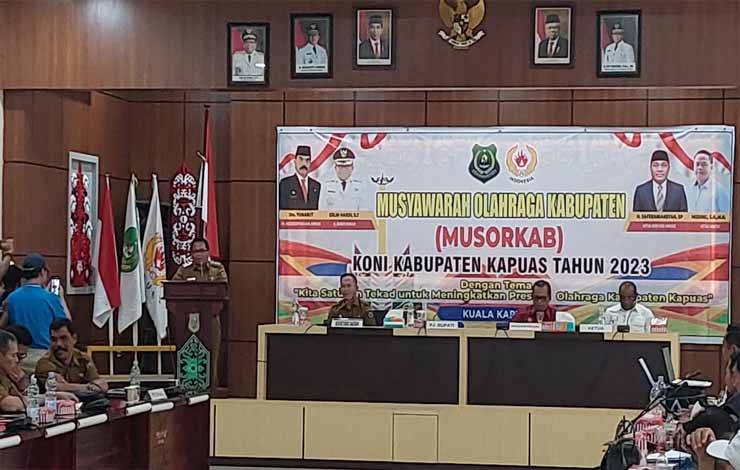 Musorkab KONI Kapuas Pilih Ketua Umum, Ini Harapan Pj Bupati