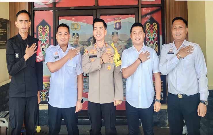 Kapolres Kapuas Terima Kunjungan Kepala Rutan Baru
