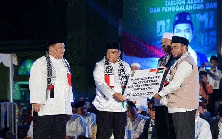 Pemprov Riau Himpun Bantuan Kemanusian Rp5,5 Miliar untuk Palestina