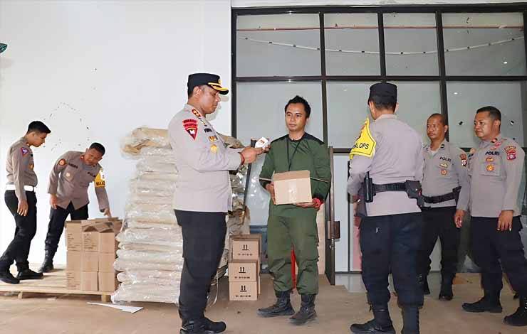 Kapolres Barito Timur Cek Kesiapan Pelaksanaan Tahapan Pemilu 2024