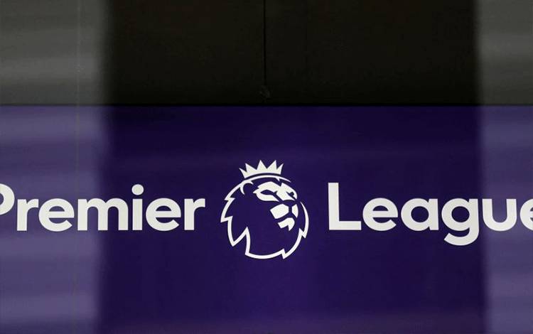 Logo The English Premier League. ANTARA/AFP/Isabel Infantes.