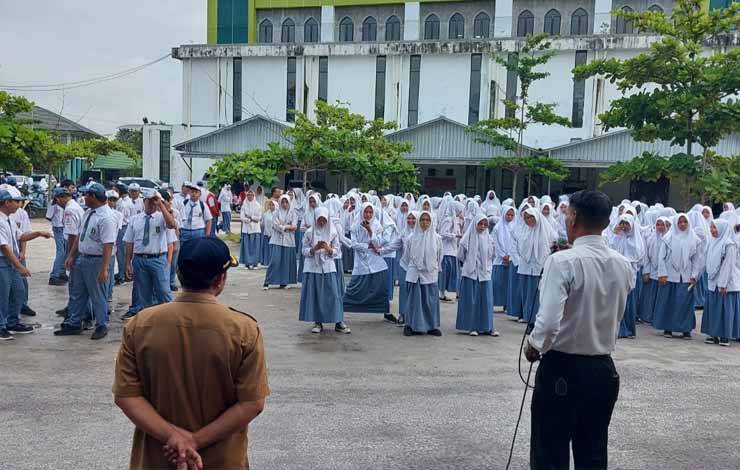 Satresnarkoba Polresta Palangka Raya Sosialisasi Anti Narkoba di SMA 1 Muhammadiyah
