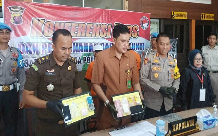Polres Barito Selatan Musnahkan 45,52 Gram Sabu