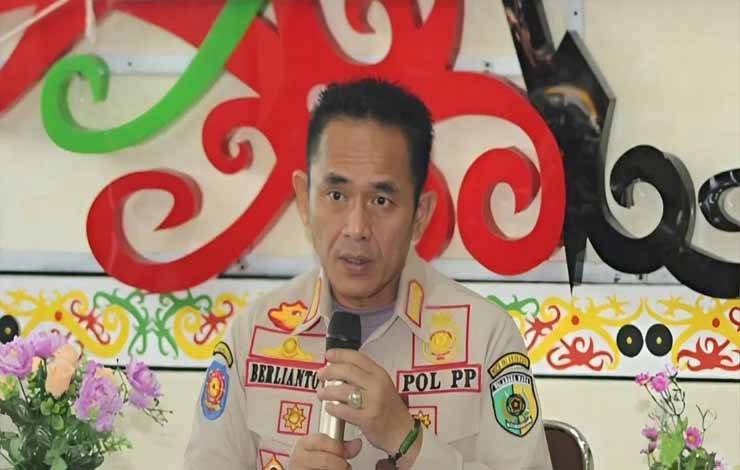 Kasatpol PP Palangka Raya, Berlianto. (FOTO: HUMAS)