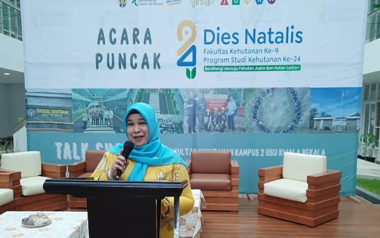 Dies Natalis Fakultas Kehutanan USU, Ini yang Disampaikan Guru Besar Kehutanan