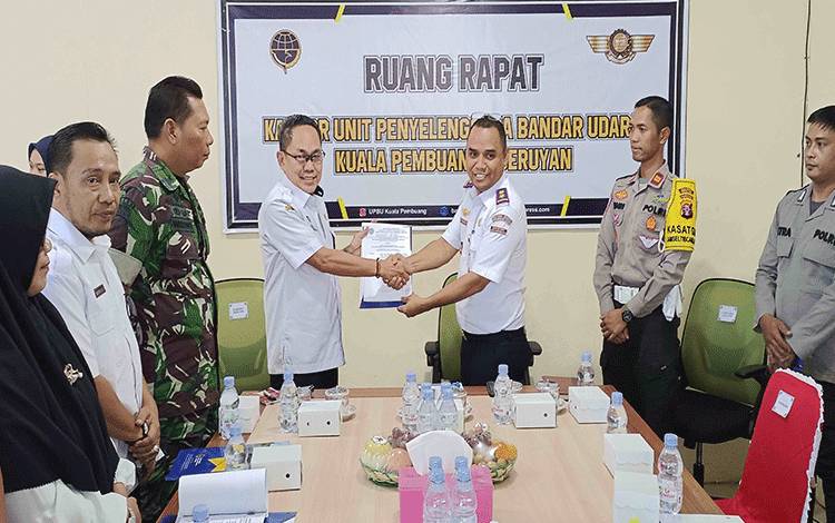 UPBU Kuala Pembuang Gelar Rapat Komite Keamanan Bandar Udara