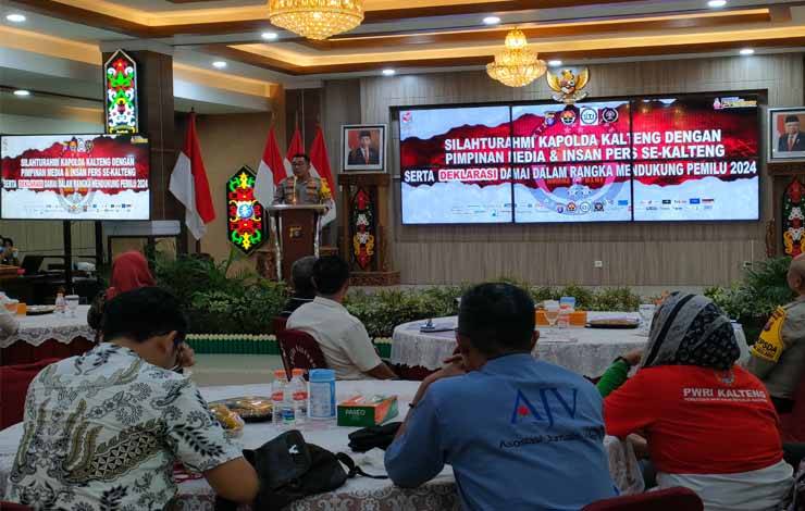 Kapolda Kalteng Pimpin Silahturahmi dan Deklarasi Mendukung Pemilu Damai 2024