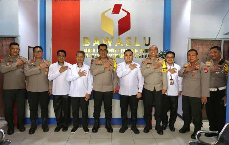 Kapolda Kalteng Jalin Sinergi dengan Bawaslu Jelang Pemilu 2024