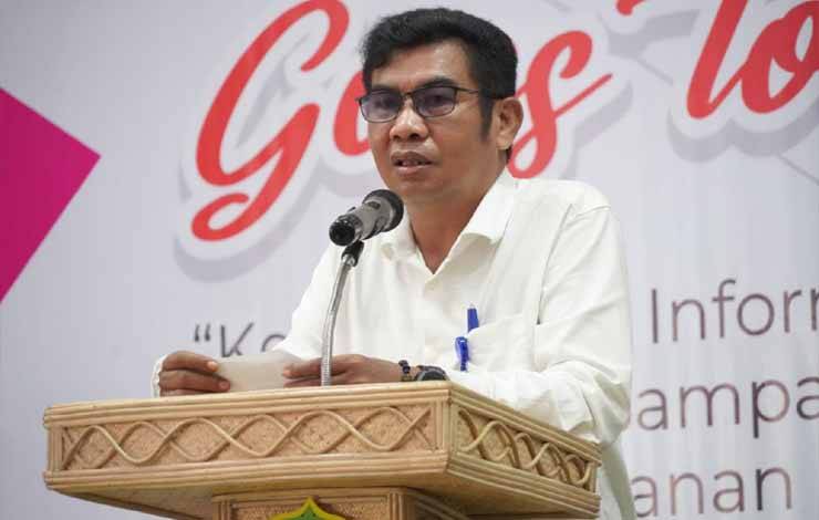 Diskominfosantik Kalteng Blusukan ke Kampus Sosialisasikan Keterbukaan Informasi Publik