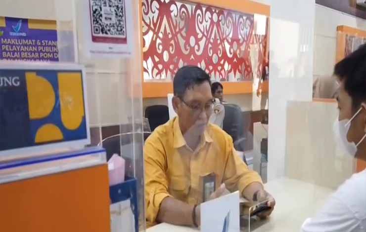 Layanan di MPP Huma Betang Palangka Raya. (FOTO: HENDRI)