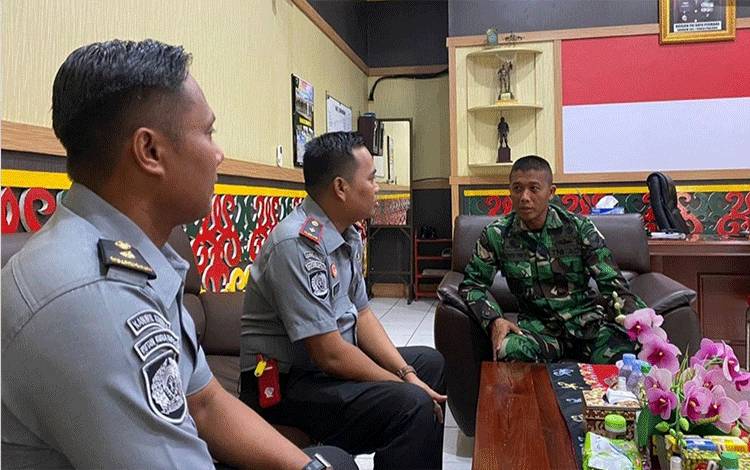 Jalin Sinergitas, Kepala Rutan Kapuas Koordinasi dengan Dandim