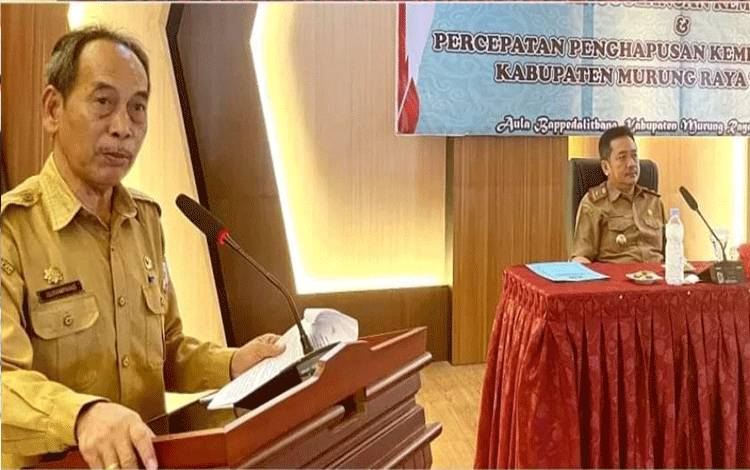 Pemkab Murung Raya Lakukan Sinergitas Upaya Percepatan Penurunan Kemiskinan
