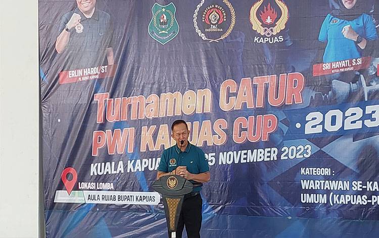 Ketua KONI Kapuas Apresiasi Turnamen Catur PWI Cup 2023