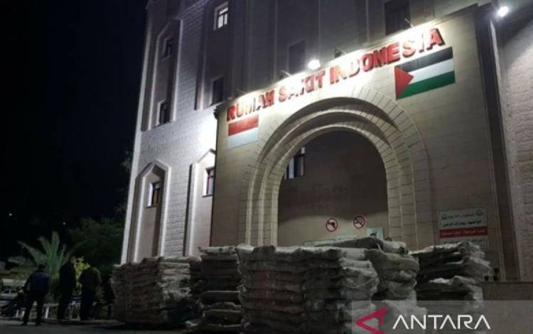 Rumah Sakit Indonesia di Gaza, Palestina. (ANTARA/HO-MER-C/pri.)