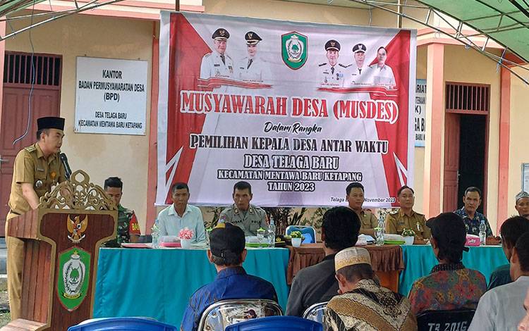 Proses Pemilihan PAW Kades Telaga Baru Diwarnai Kekecewaan, ini Penjelasan Camat MB Ketapang