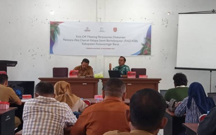 Pemkab Kobar Kick Off Meeting Penyusunan Rencana Aksi Daerah Kelapa Sawit Berkelanjutan