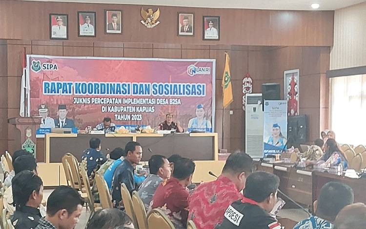 Dinas Ketahanan Pangan Kapuas Gelar Rakor dan Sosialisasi Juknis Percepatan Implementasi Desa B2SA