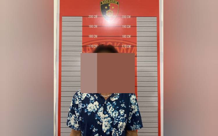 Pelaku pembunuhan di Tumbang Rungan P alias Uji. (FOTO: Polsek Pahandut)