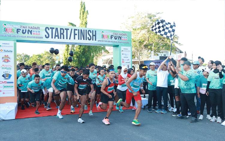 Lepas?Fun Run Fun Walk, Gubernur Kalteng Soroti Potensi Olahraga Atletik
