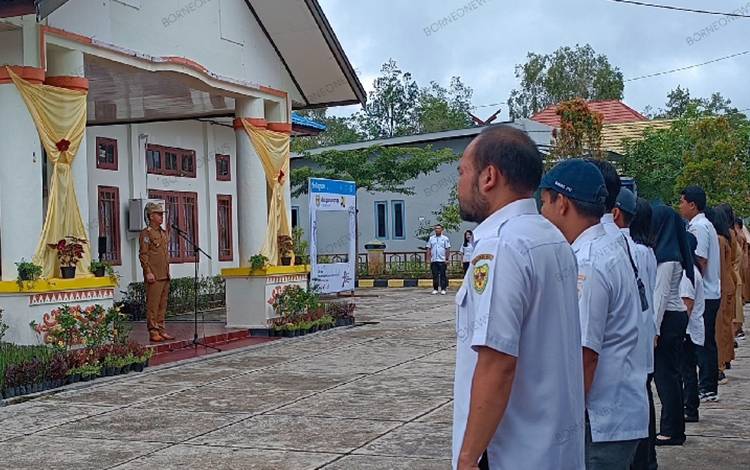 Jadi Inspektur Upacara Hari Bakti PU ke-78, Ini Kata Bupati Gunung Mas