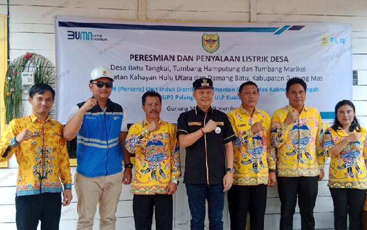Dua Desa dan Satu Kelurahan di Gunung Mas Dialiri Listrik PLN