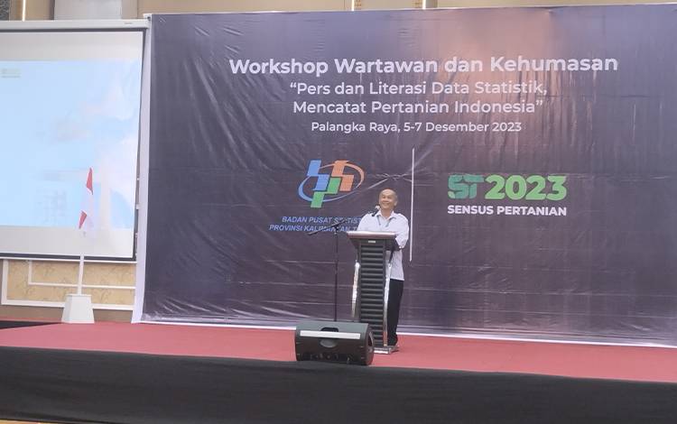 Badan Pusat Statistik Kalteng Gelar Workshop Wartawan dan Kehumasan