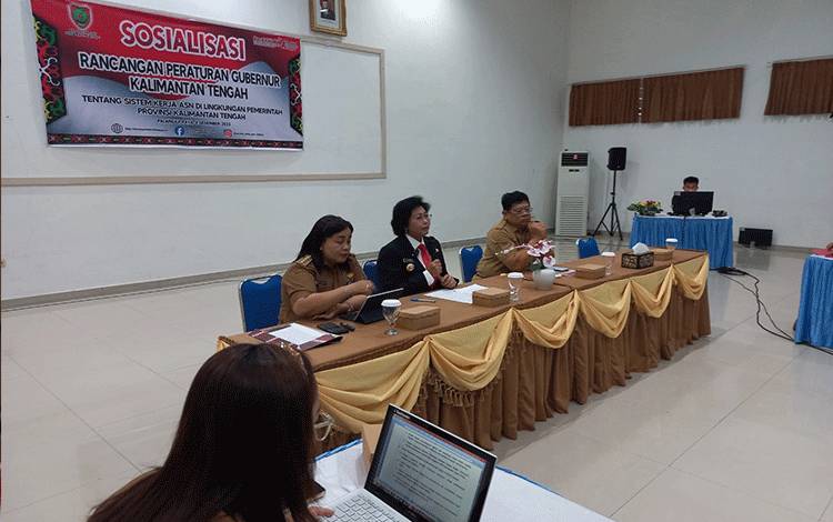 Biro Organisasi Setda Kalteng Sosialisasikan Sistem Kerja dan Tata Naskah Dinas