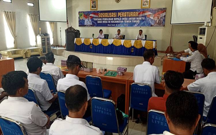 Dinsos PMD Barito Utara Sosialisasi Pemilihan Kades PAW