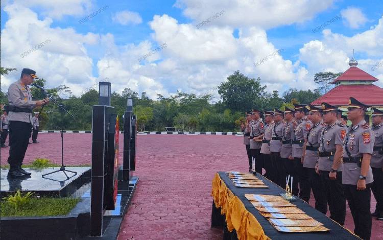Sejumlah PJU di Polres Gunung Mas dan Empat Kapolsek Berganti