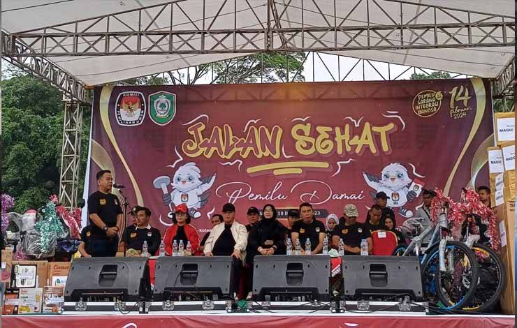 Gelar Jalan Sehat Pemilu Damai, KPU Kotim Ajak Masyarakat Gunakan Hak Pilih