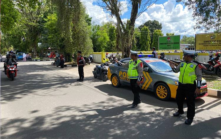 Satgas Kamseltibcarlantas OMB Telabang Tingkatkan Patroli Selama Pemilu 2024