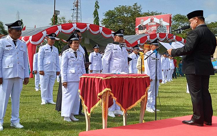Bupati Kotim Berharap 81 Kades Dilantik Segera Melaksanakan Program Sesuai Visi Misi saat Kampanye
