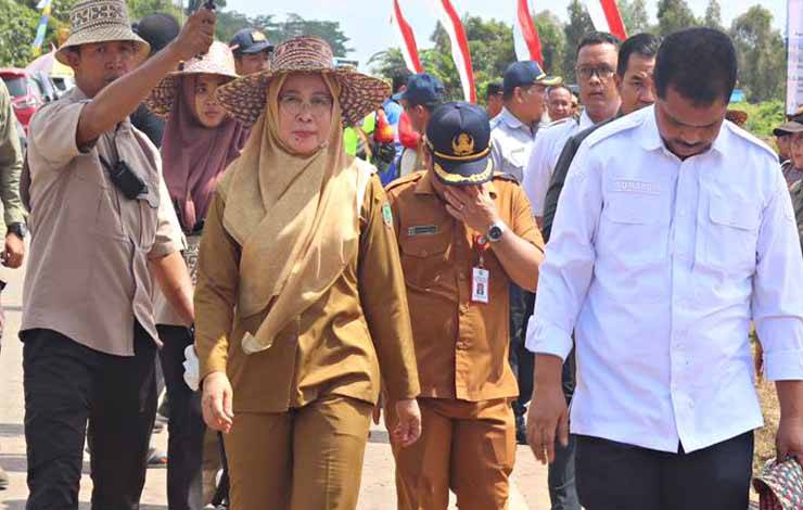 Gerakan Tanam Padi Bersama, Pj Bupati Pulang Pisau Dampingi Dirjen Tanaman Pangan Kementan