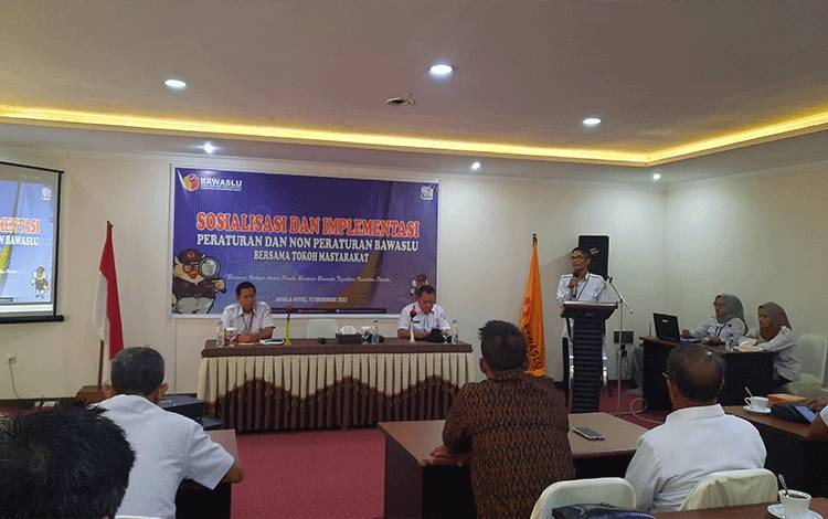 Bawaslu Kobar Sosialisasi Peraturan dan Non Peraturan Bawaslu