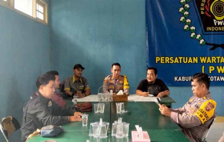 Pamitan Dengan PWI Kobar, AKBP Bayu Wicaksono: Terima Kasih atas Kerjasama yang Baik
