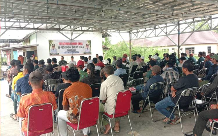 Persiapan Jelang Pemilu 2024, Kecamatan Kapuas Kuala Berikan Pelatihan Linmas Desa?