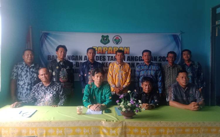 Pemdes Terusan Makmur Sampaikan Paparan Rancangan APBDes di Kecamatan Bataguh