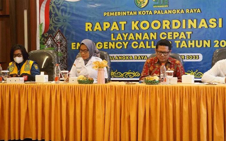 Pj Wali Kota Palangka Raya Imbau Warga Bijak Gunakan Layanan 112